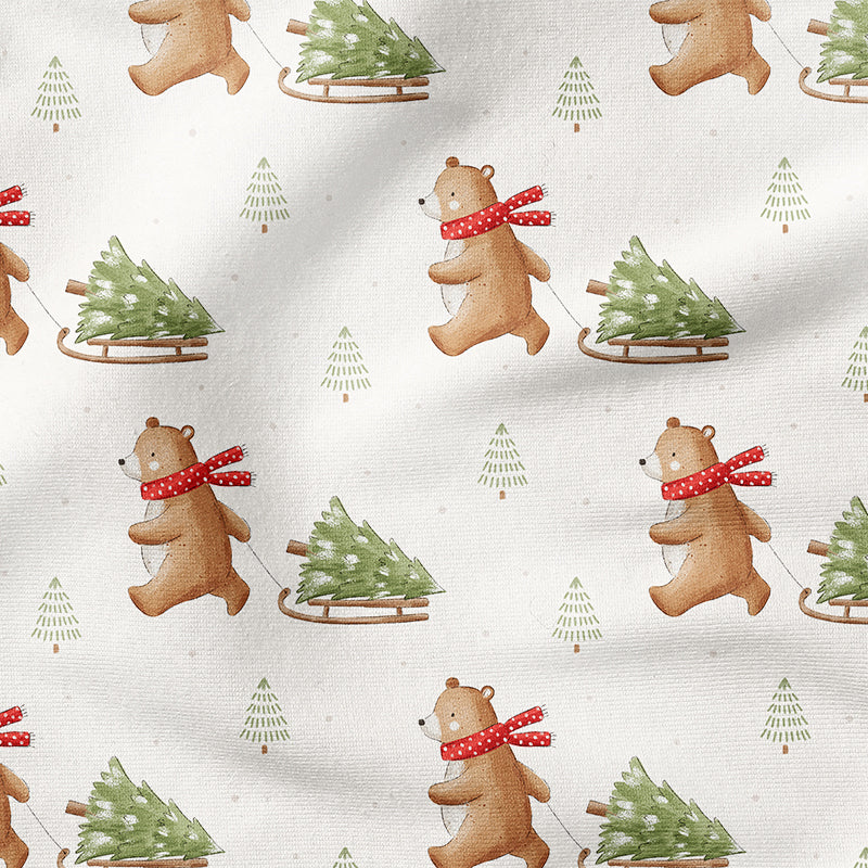 0.5m BIO French Terry Bear and Trees *COMING SOON*