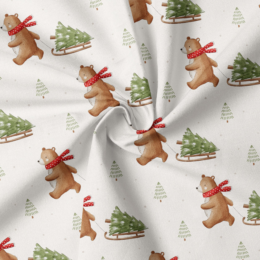 0.5m BIO French Terry Bear and Trees *COMING SOON*