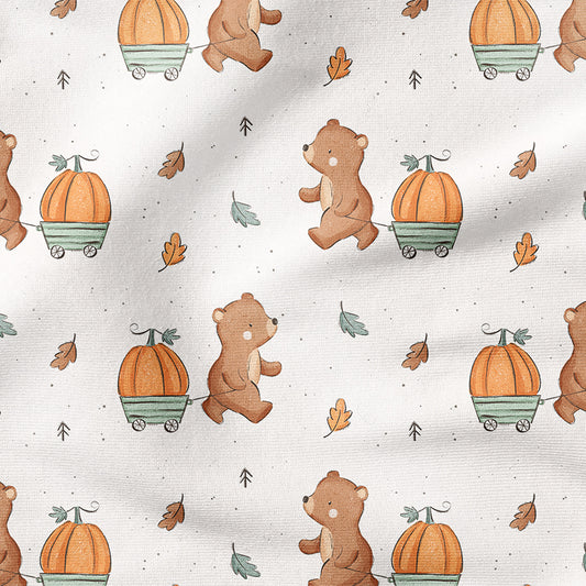 0.5m BIO French Terry Bear and Pumpkin