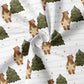 0.5m BIO French Terry Beary Christmas
