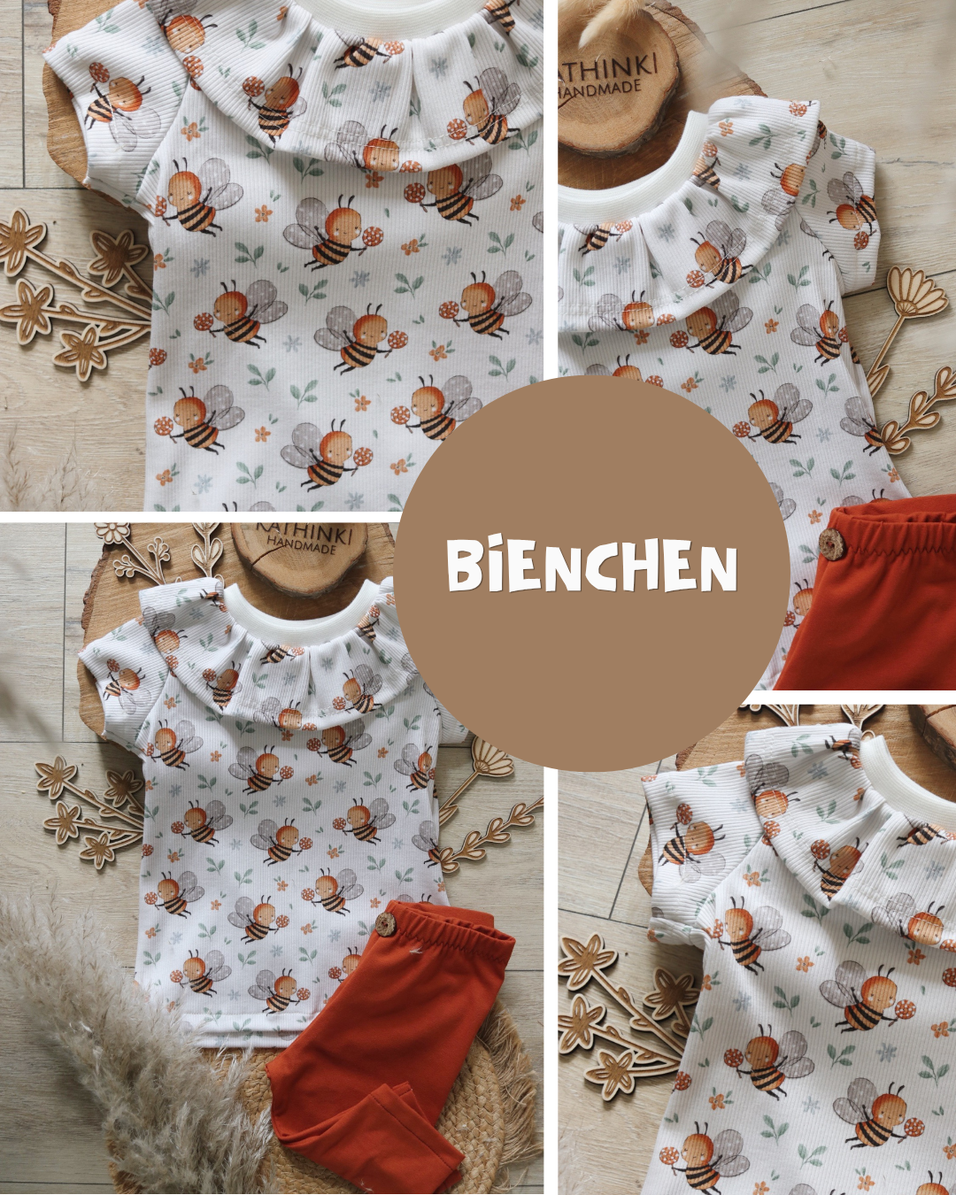 0.5m Baumwolle Bienchen