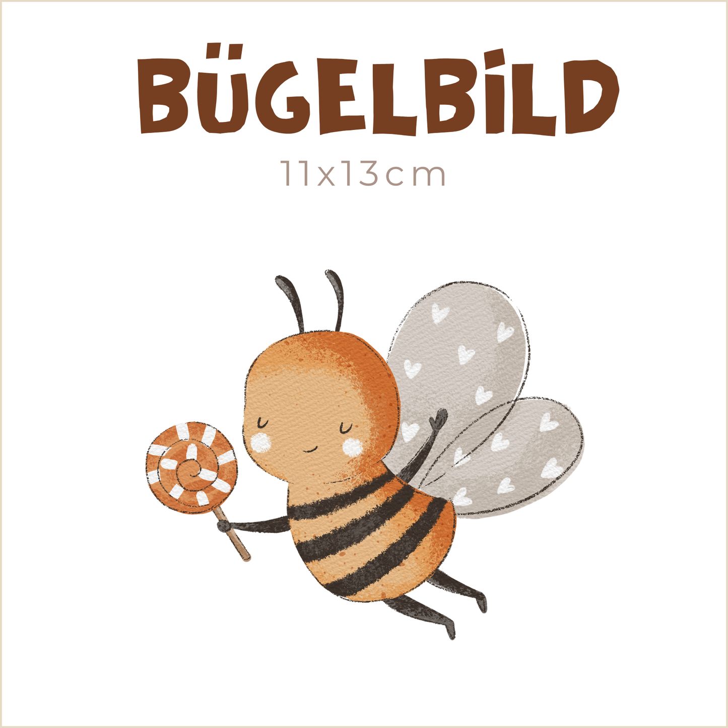Bügelbild Bienchen | 11x13cm