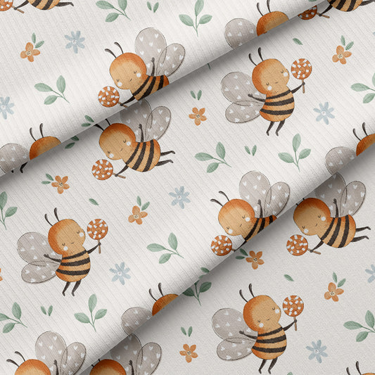 0.5m BIO Ribjersey Bienchen