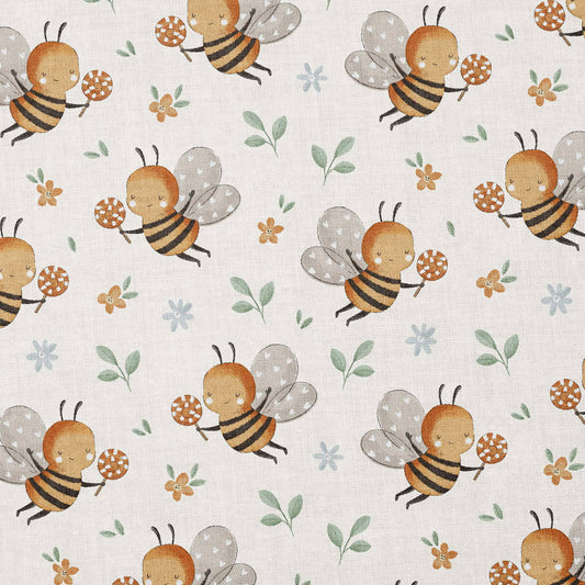 0.5m Baumwolle Bienchen