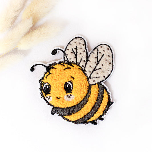 Chenille Patch: Biene | 9x9cm