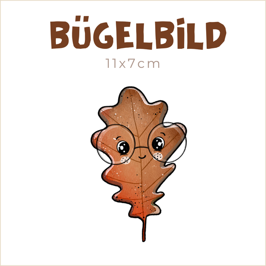 Bügelbild Blätterzeit Eiche | 11x7cm