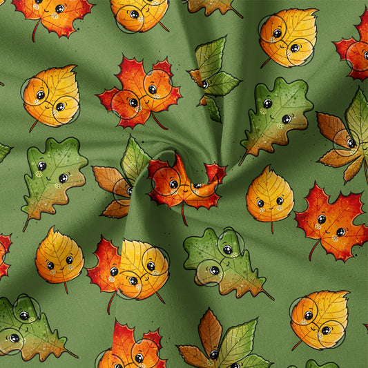 0.5m Biojersey Blätterzeit grün *COMING SOON*
