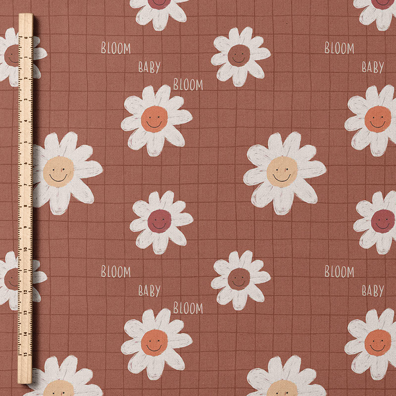 0.5m BIO Rippjersey Bloom Baby terra