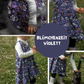 0.5m BIO French Terry Blümchenzeit violett