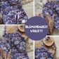 0.5m BIO French Terry Blümchenzeit violett