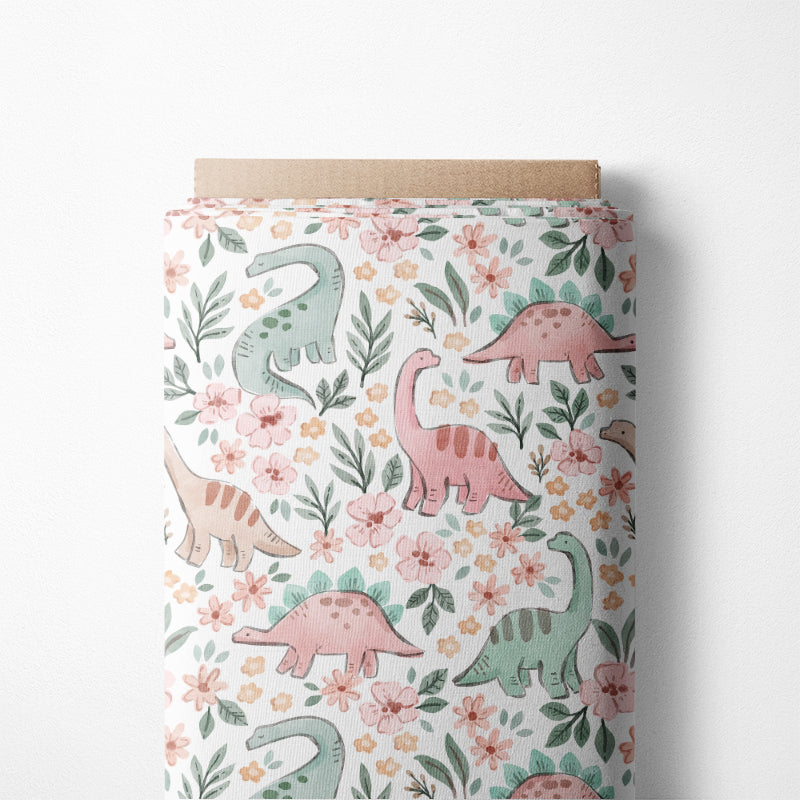 0.5m BIO French Terry Blumen-Dinos