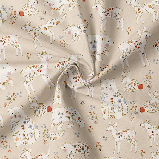 0.5m Biojersey Blumentierchen