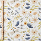 0.5m BIO French Terry Blumenwiese white