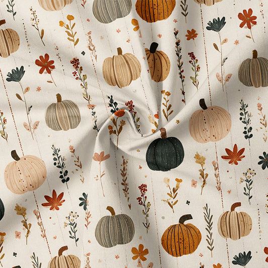 0.5m Biojersey Boho Pumpkin Stripes *COMING SOON*