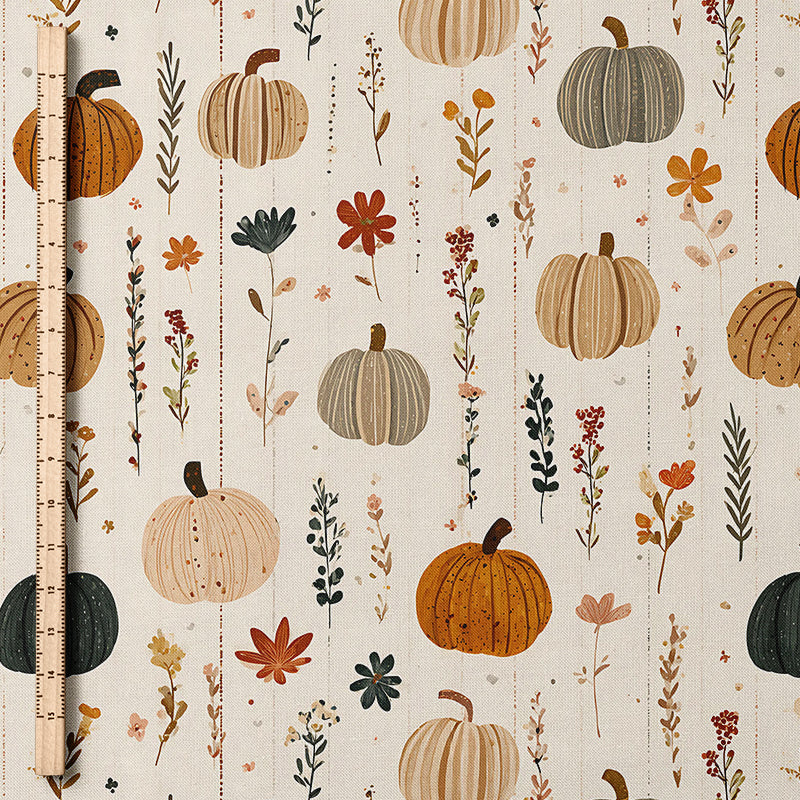 0.5m Biojersey Boho Pumpkin Stripes *COMING SOON*