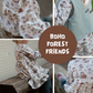 0.5m French Terry Boho Forest Friends *STOFFÜBERSICHT*