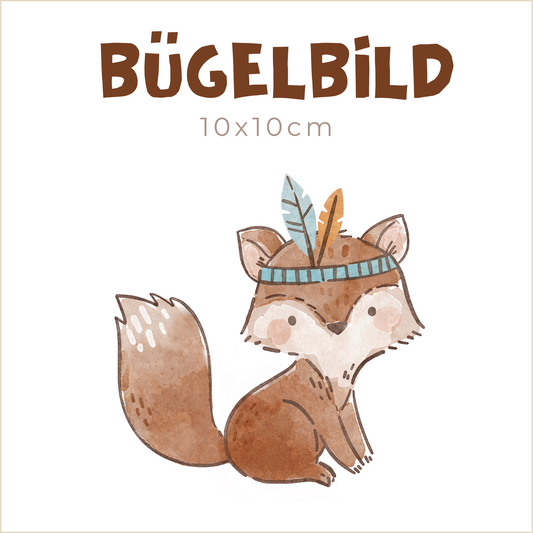 Bügelbild Boho Forest Friends: Fuchs | 10x10cm