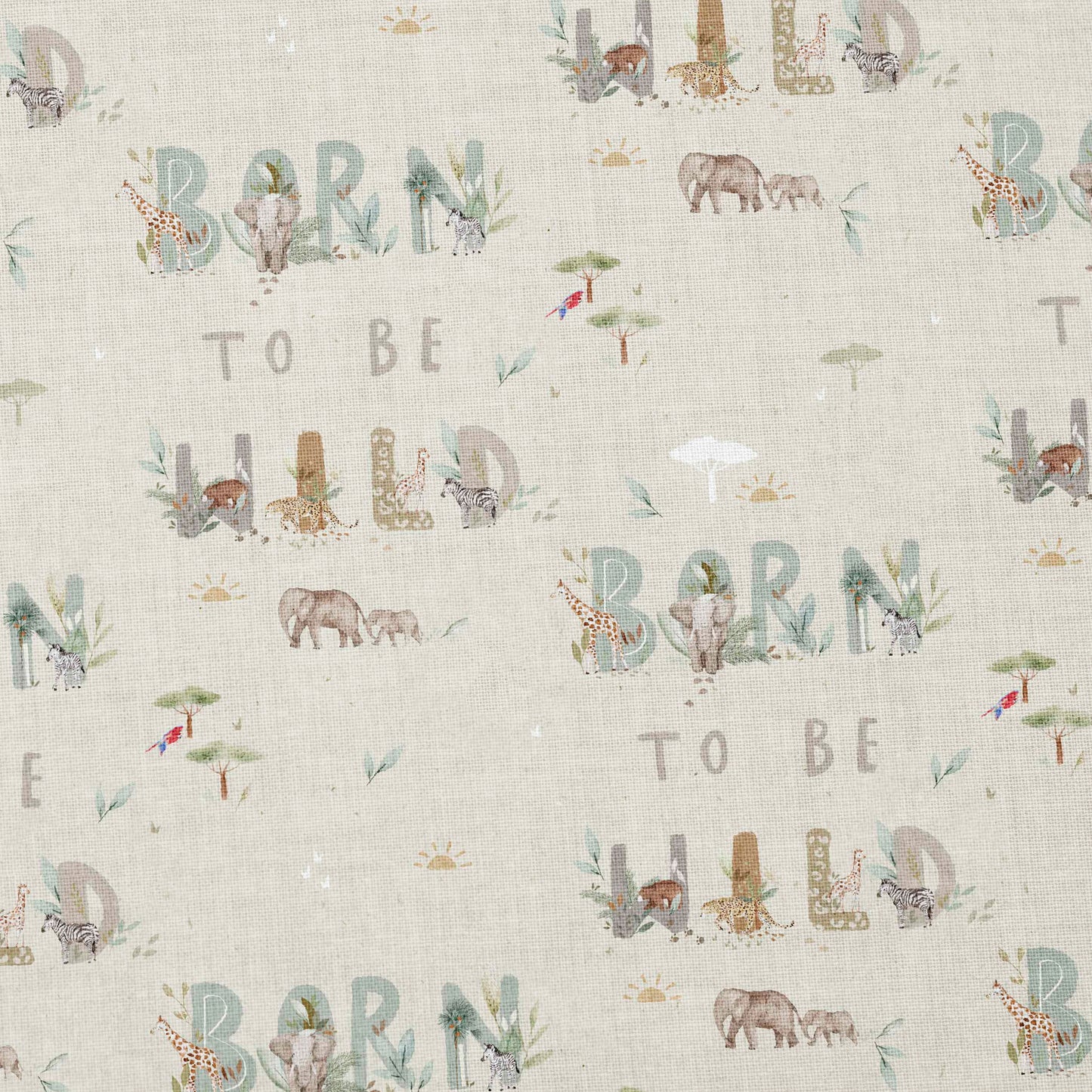 0.5m Baumwolle Born to be Safari-Wild *VORBESTELLUNG: Lieferzeit 4-6 Wochen*