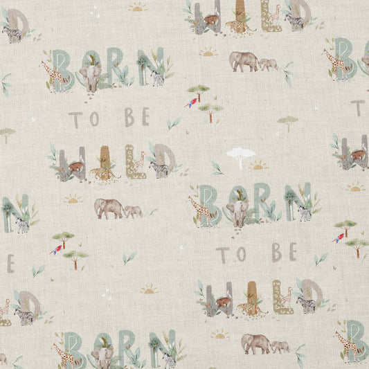 0.5m Baumwolle Born to be Safari-Wild *VORBESTELLUNG: Lieferzeit 4-6 Wochen*