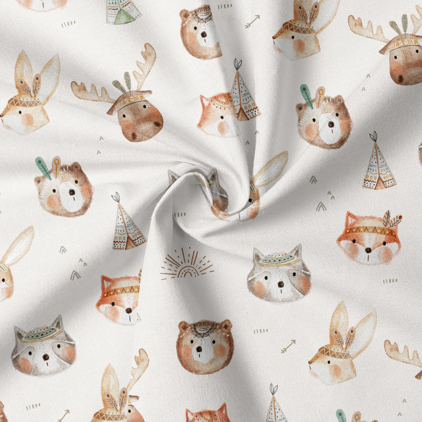 0.5m BIO French Terry Bow Friends paper