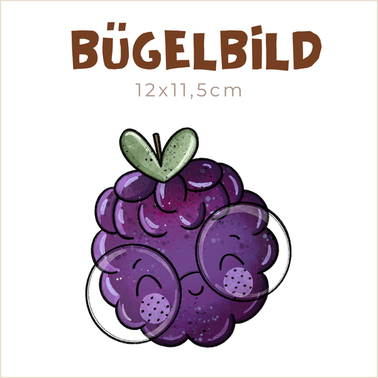 Bügelbild Brombeere | 12x11,5cm