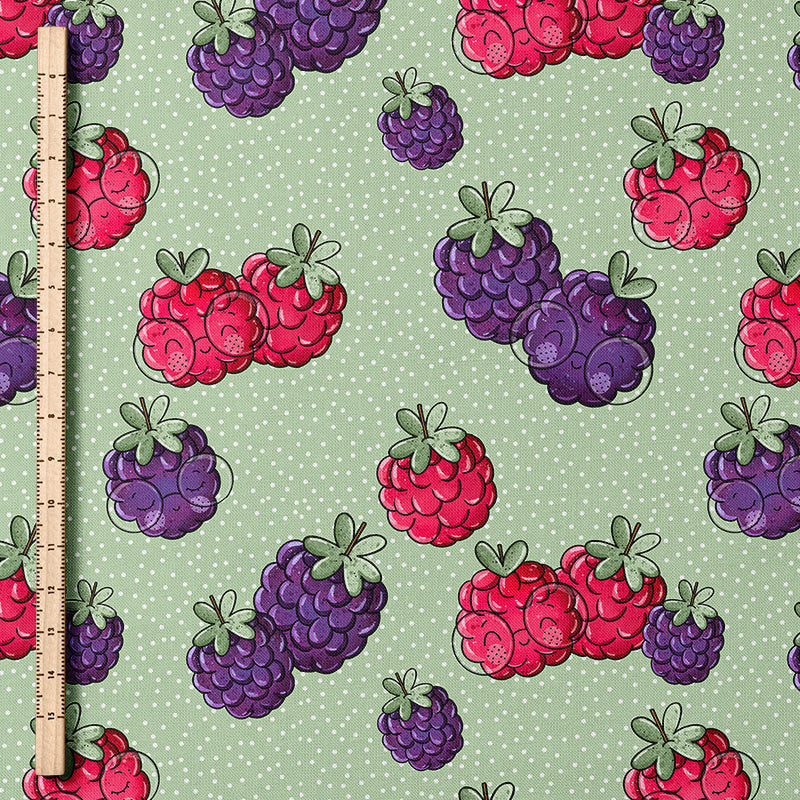 0.5m Biojersey Brombeere und Himbeere