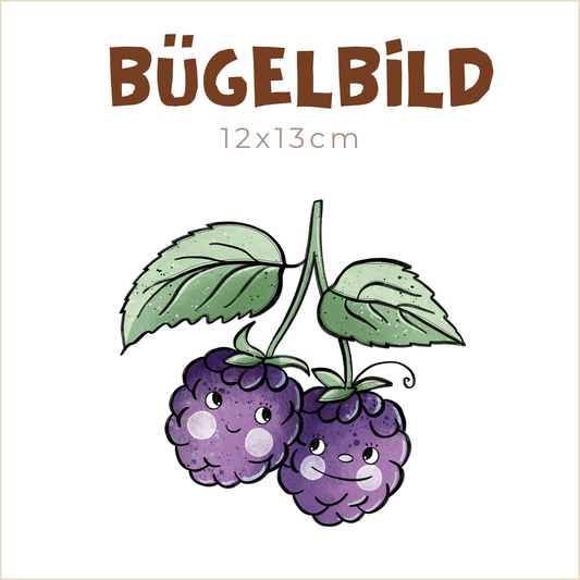 Bügelbild Brombeeries | 12x13cm