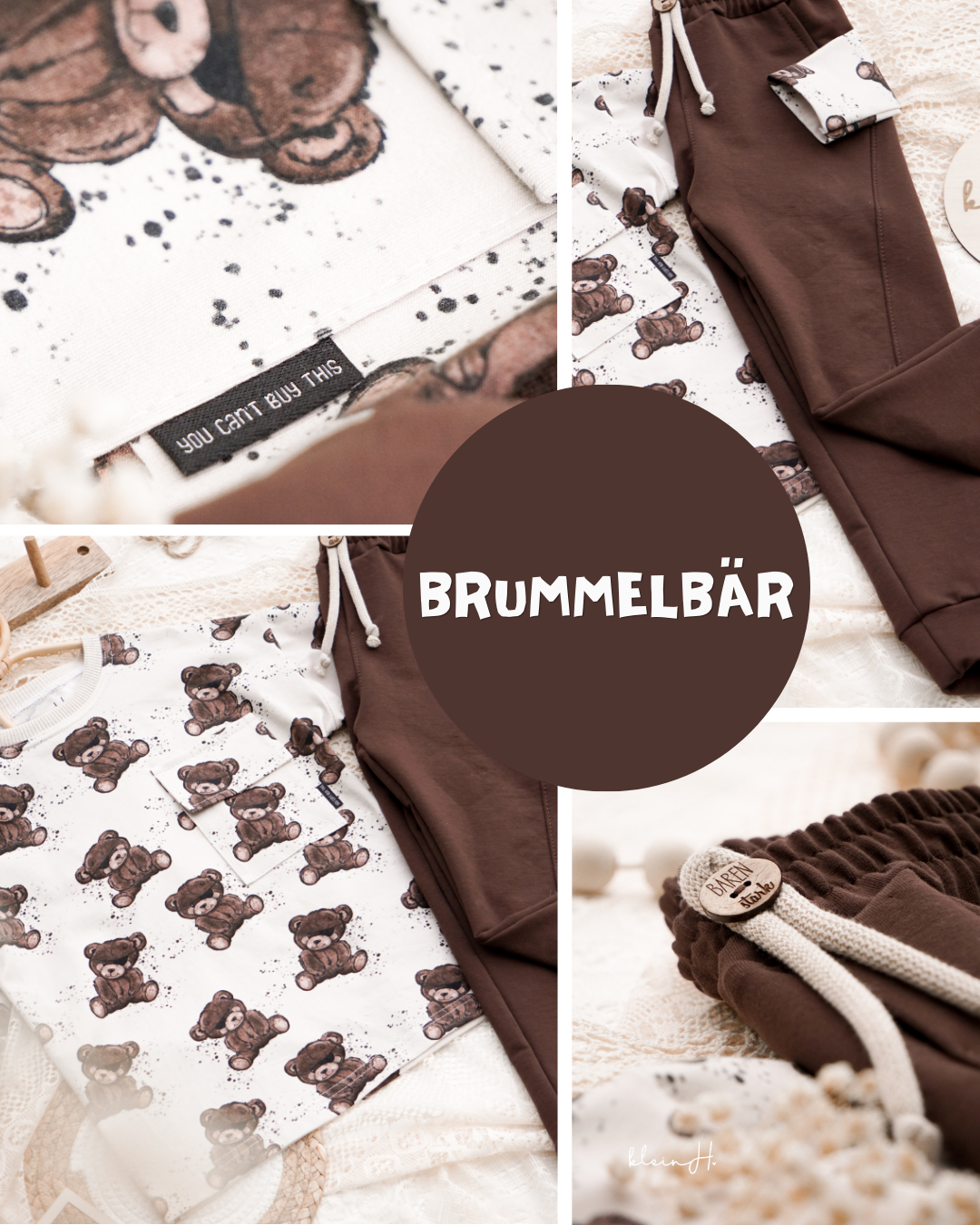 0.5m Biojersey Brummelbär