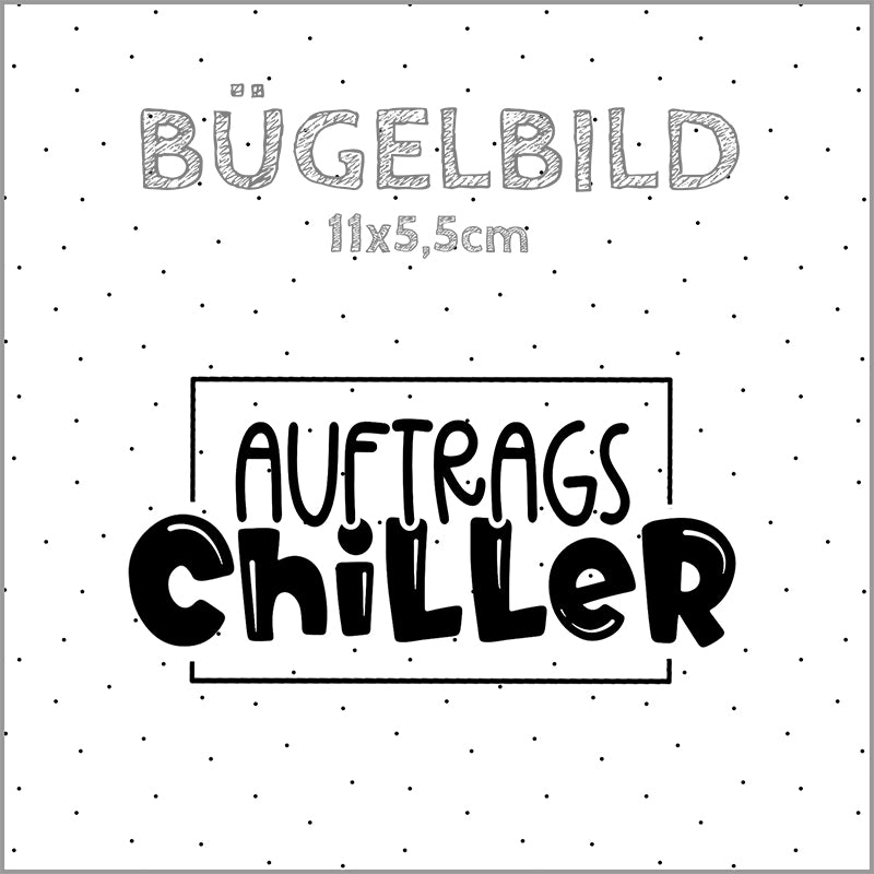 Bügelbild Auftragschiller | 11x5,5cm
