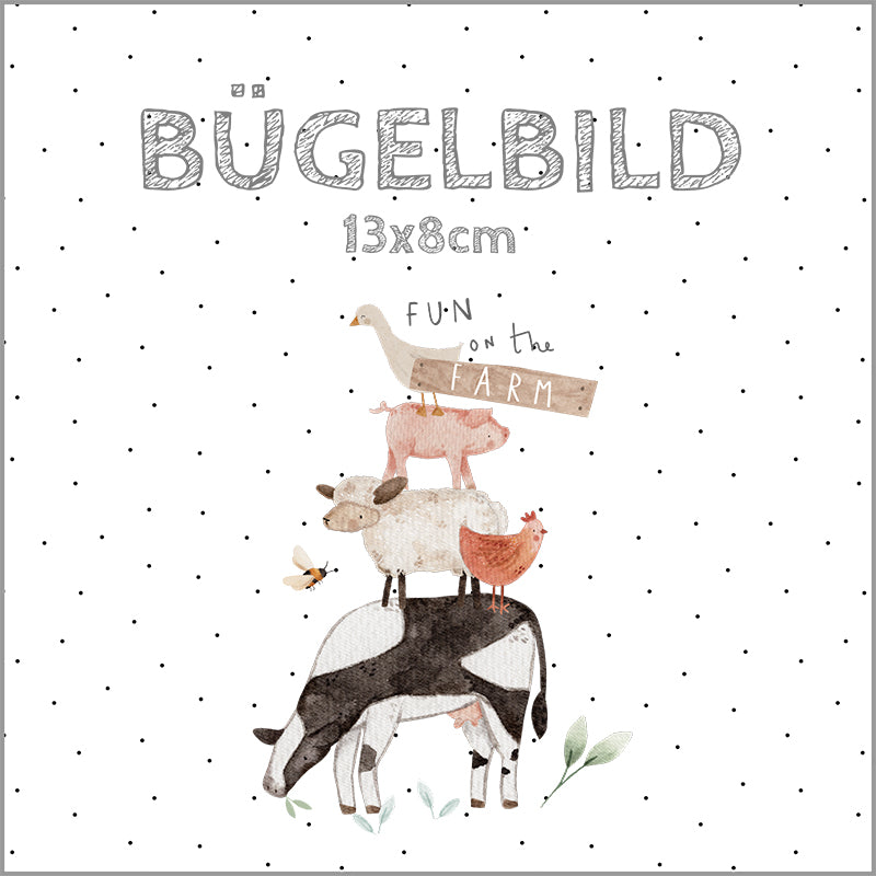 Bügelbild Gingers Farm Fun | 13x8cm