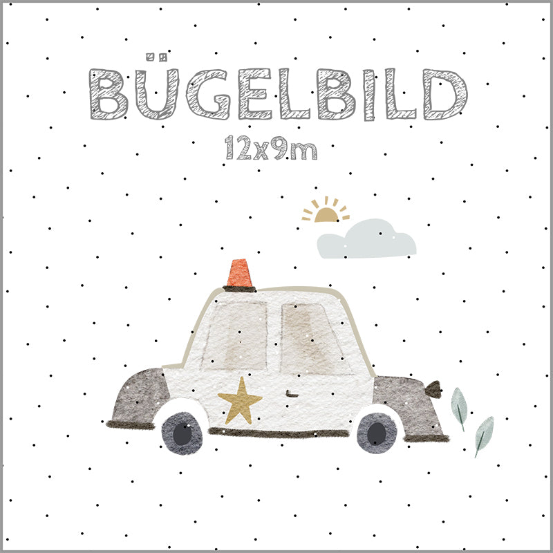 Bügelbild Police | 12x9cm