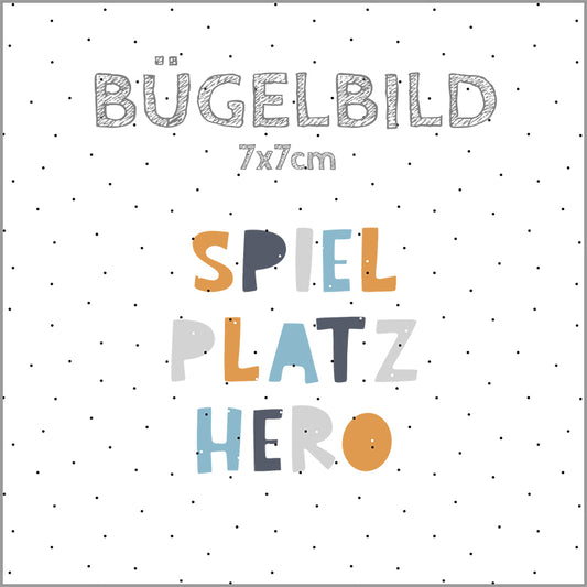 Bügelbild Spielplatzhero | 7x7cm
