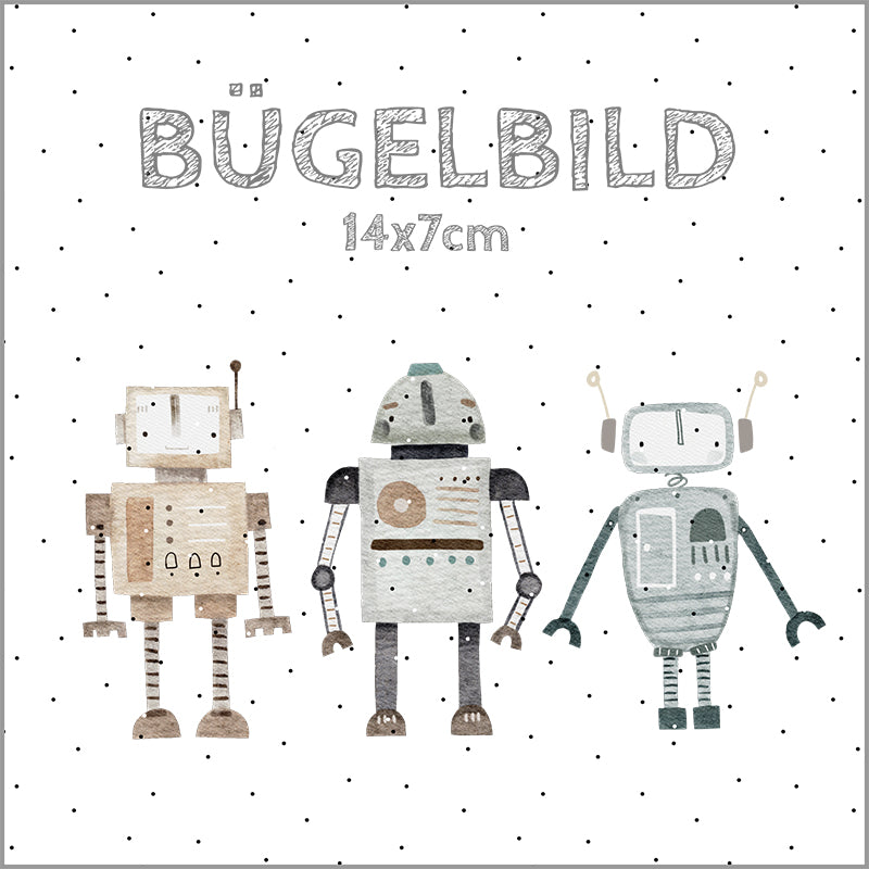 Bügelbild Tobias and his Friends | 14x7cm