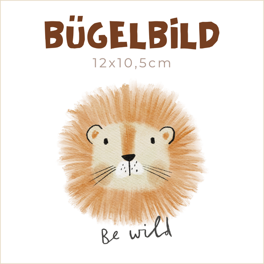 Bügelbild Be Wild | 12x10,5cm