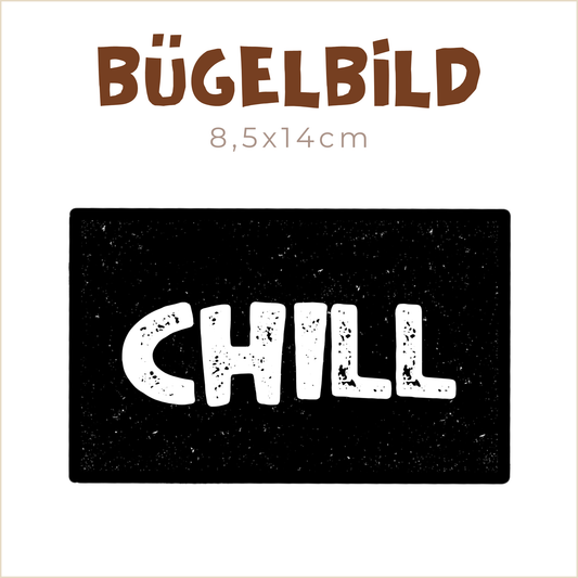 Bügelbild Chill | 8,5x14cm