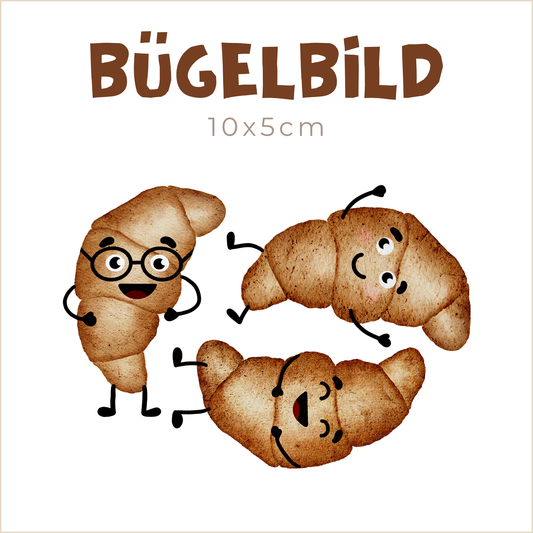 Bügelbild Croissant | je Croissant 10x5cm