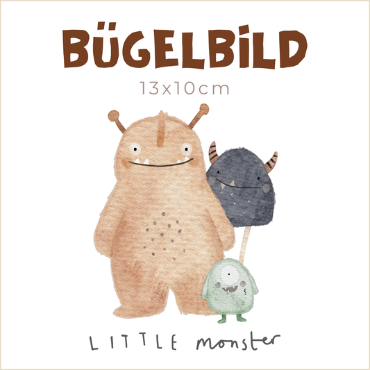 Bügelbild Crumpets: Little Monster | 13x10cm