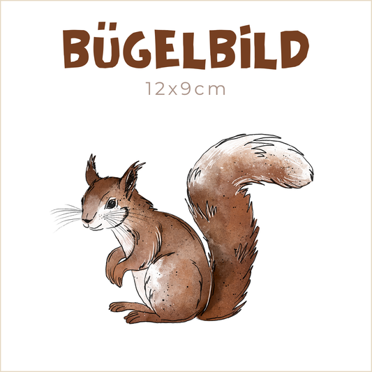Bügelbild Deinhörnchen | 12x9cm