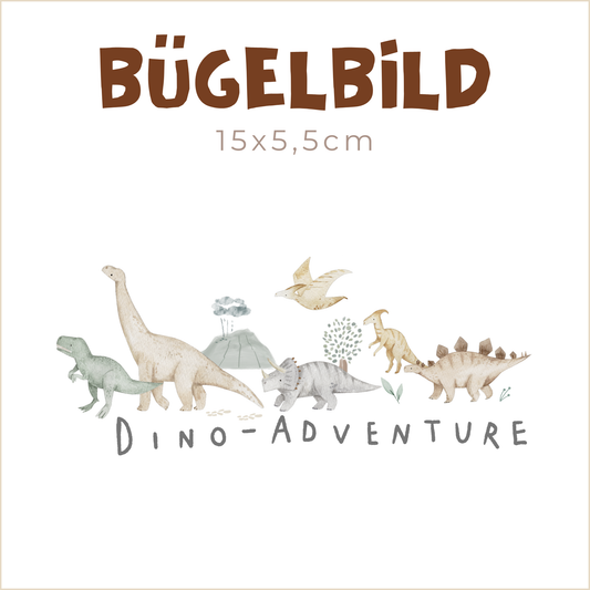 Bügelbild Dino-Adventure | 15x5,5cm