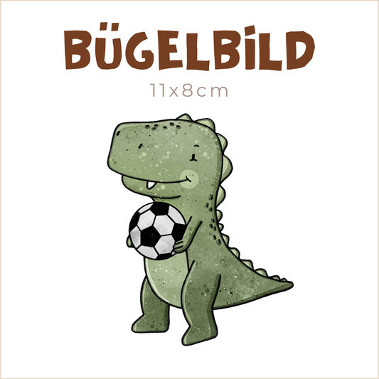 Bügelbild Dino-Ball | 11x8cm