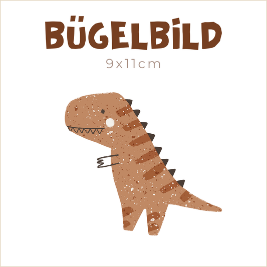 Bügelbild Dinosaurs rost | 9x11cm