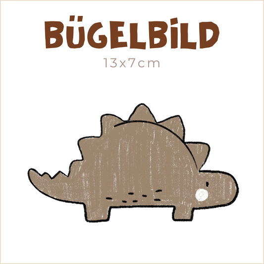 Bügelbild Dinotastisch: Stegosaurier | 13x7cm