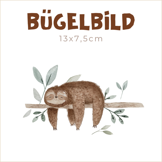 Bügelbild Fauli Pauli | 13x7,5cm