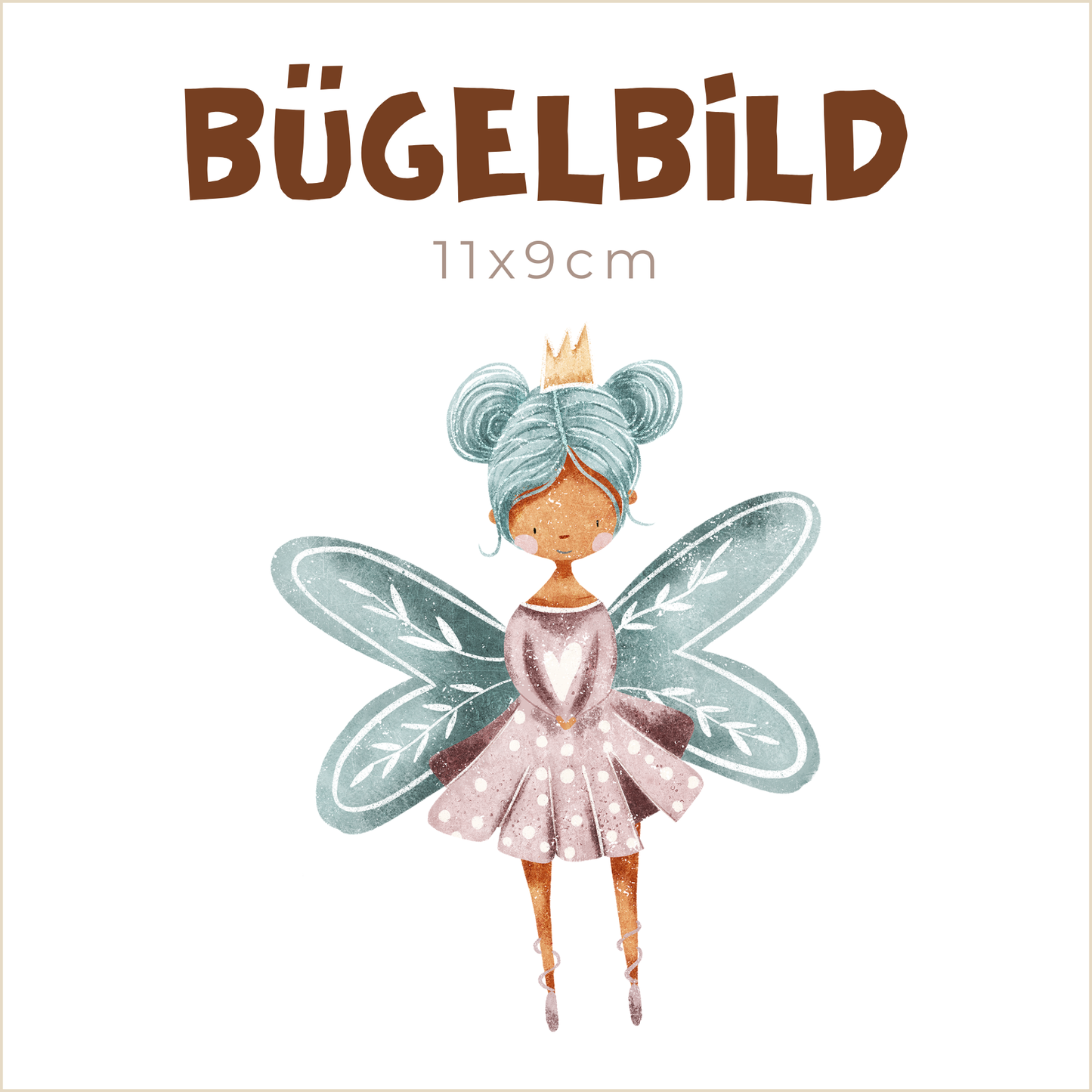 Bügelbild Fee | 11x9cm