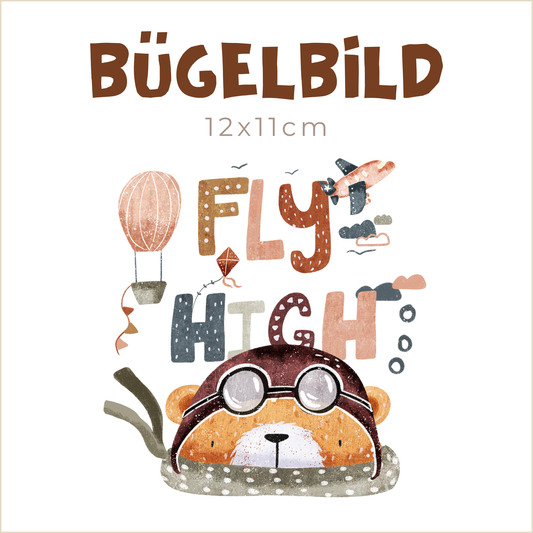 Bügelbild Fly High | 12x11cm