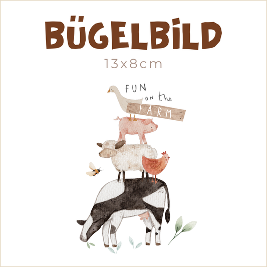 Bügelbild Gingers Farm Fun | 13x8cm