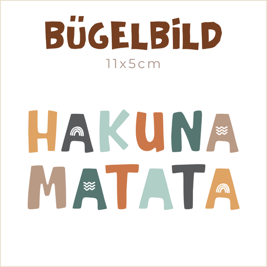 Bügelbild Hakuna Matata | 11x5cm