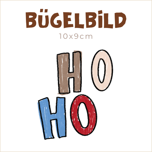 Bügelbild Hohoho | 10x9cm
