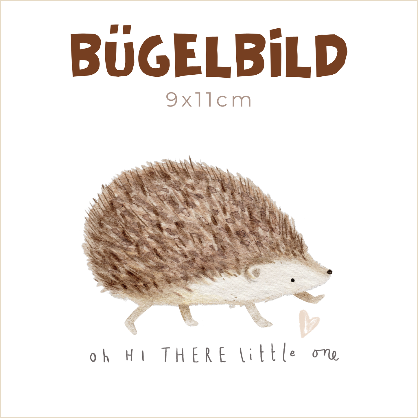 Bügelbild Igel | 9x11cm