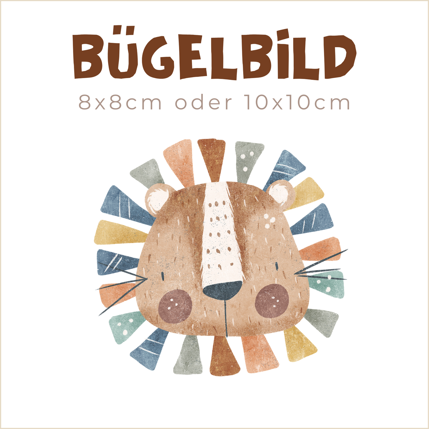 Bügelbild Jungle King